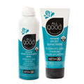 All Good Sport Sunscreen Spray & Lotion – SPF 30, Broad Spectrum, Reef-Friendly, Water-Resistant