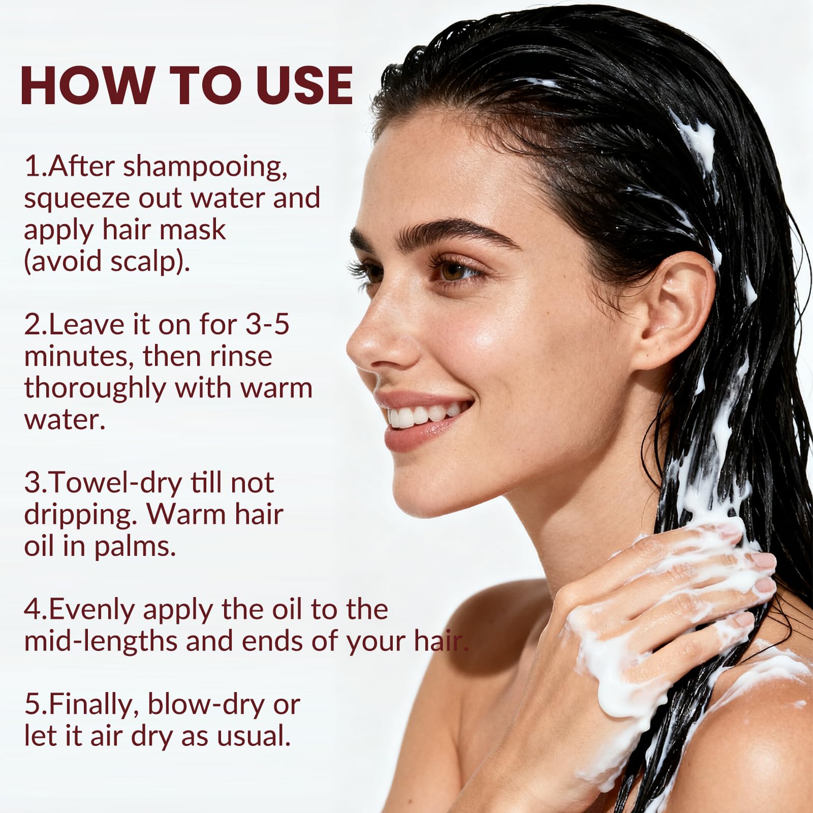 Collagen Hair Mask & Argan Oil Set – Deep Conditioning for Damaged Hair (3.38 fl oz + 7.06 oz)