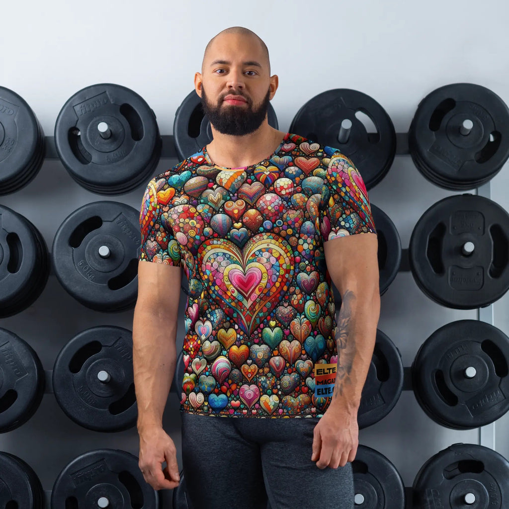 Thousand Hearts Men's athletic t-shirt