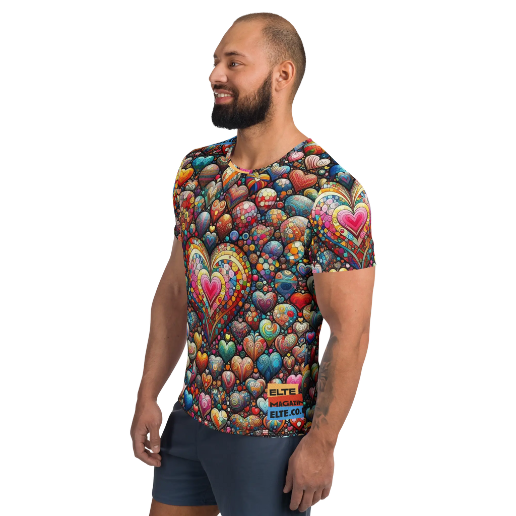 Thousand Hearts Men's athletic t-shirt