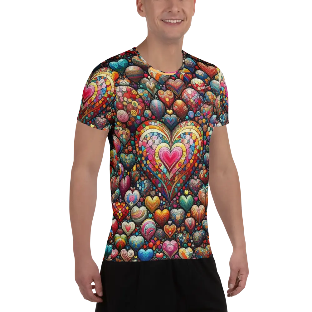 Thousand Hearts Men's athletic t-shirt