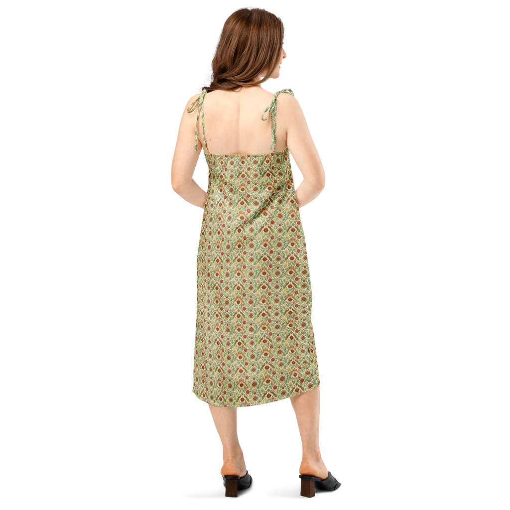 Wisdom of Earth Tie-strap midi dress