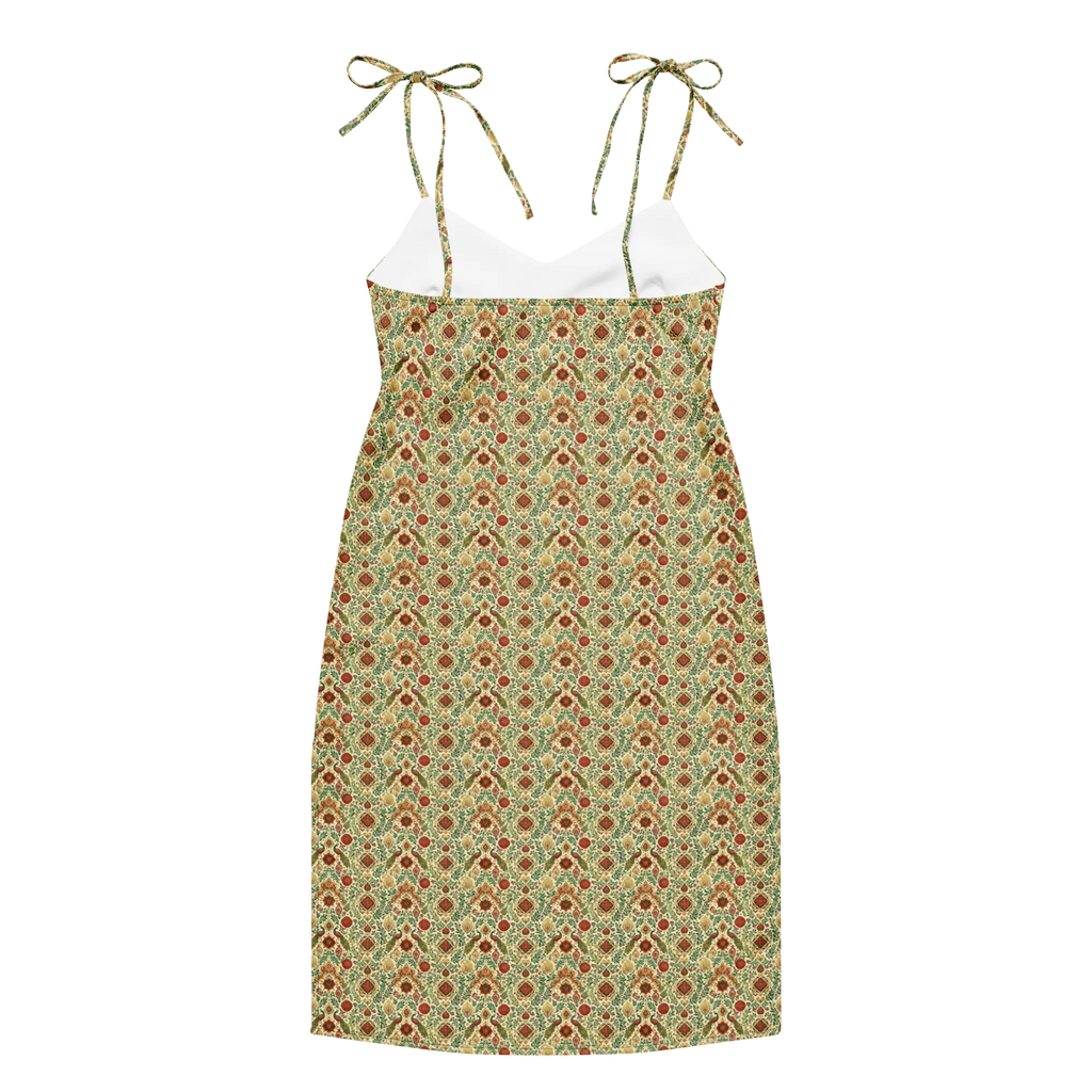Wisdom of Earth Tie-strap midi dress