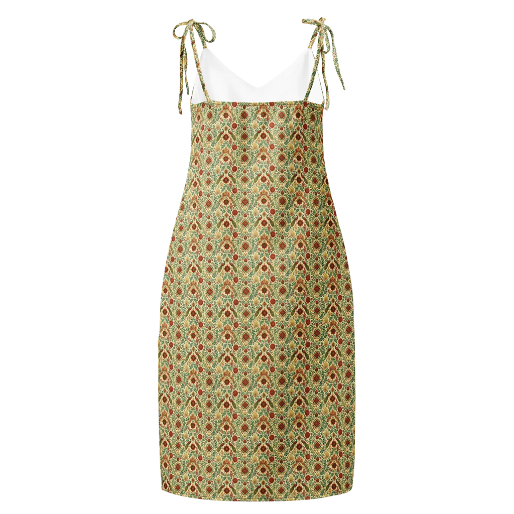 Wisdom of Earth Tie-strap midi dress