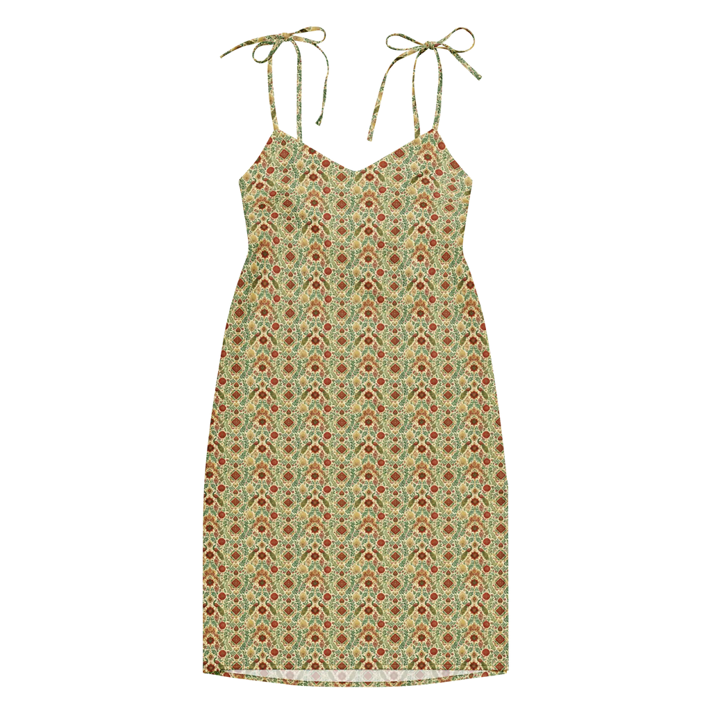 Wisdom of Earth Tie-strap midi dress
