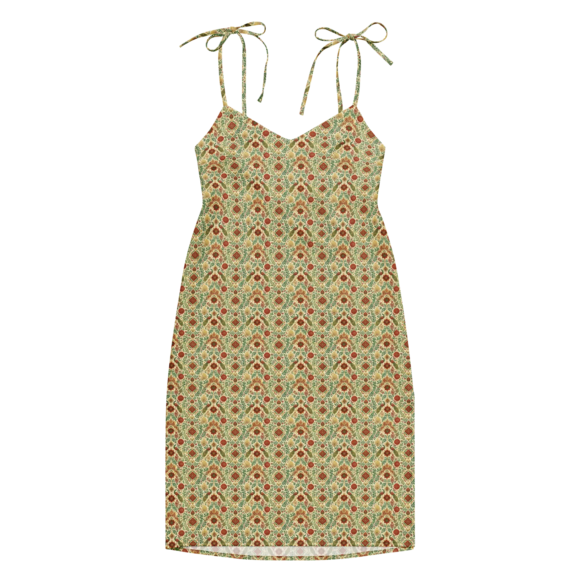 Wisdom of Earth Tie-strap midi dress
