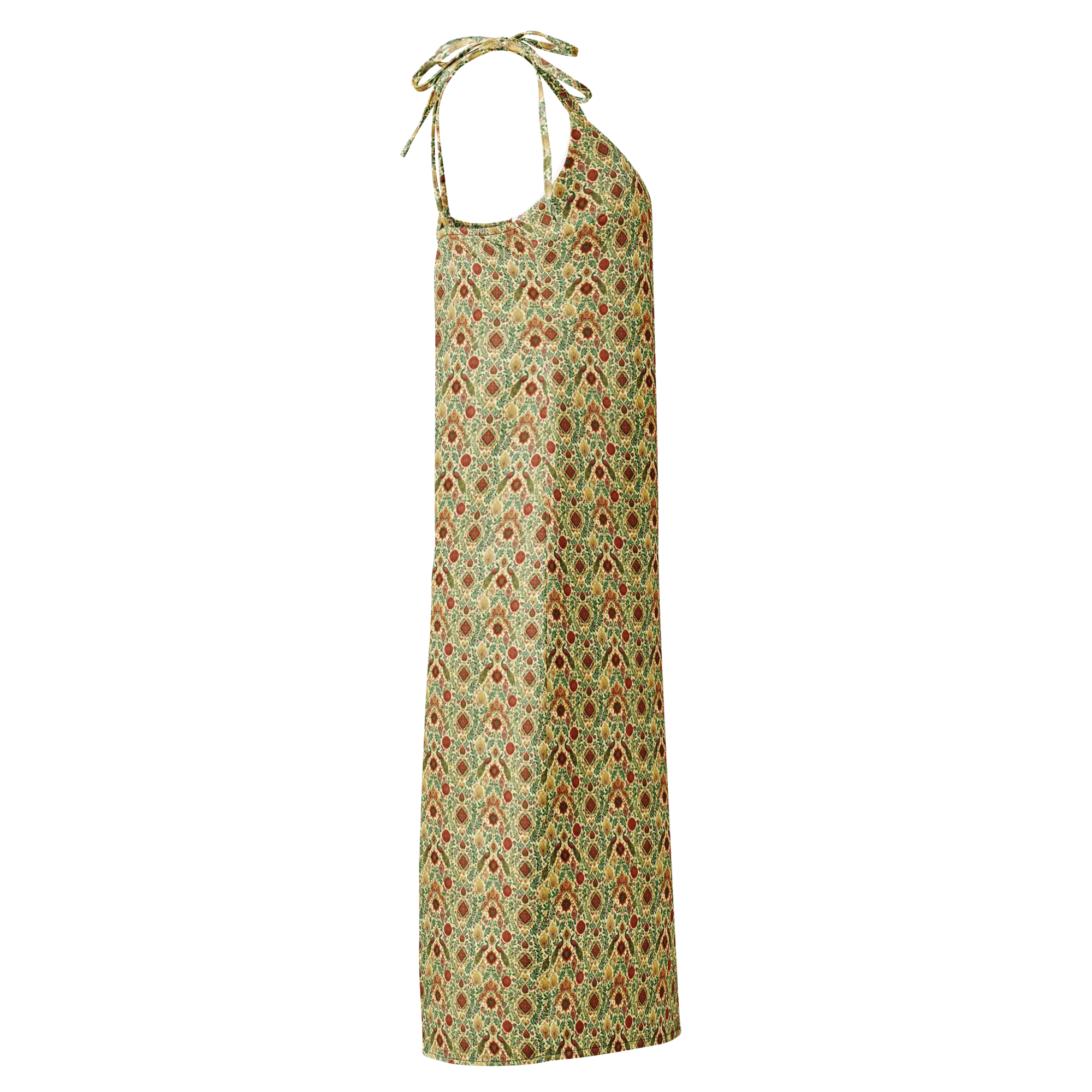 Wisdom of Earth Tie-strap midi dress