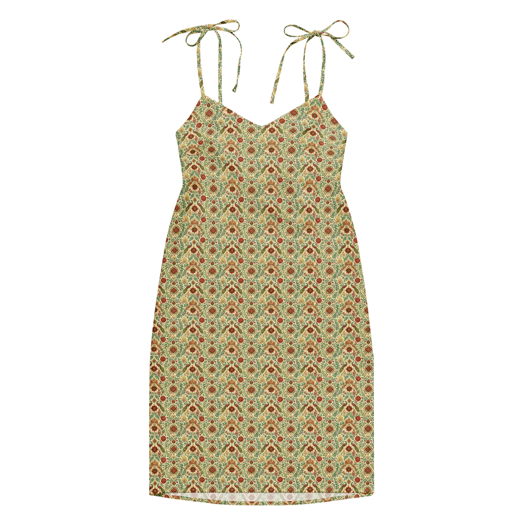 Wisdom of Earth Tie-strap midi dress