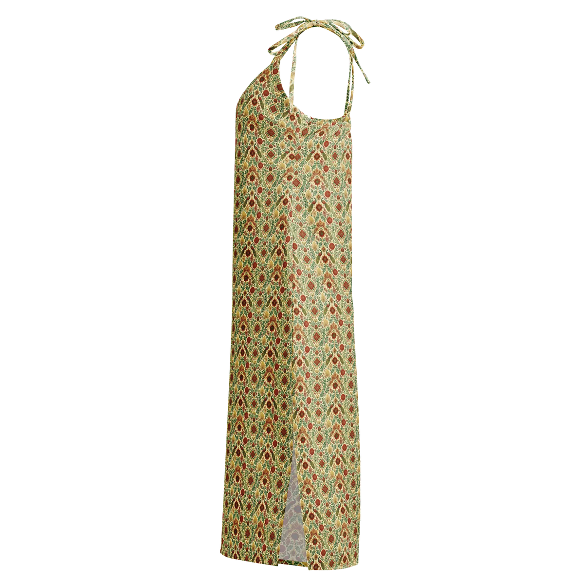 Wisdom of Earth Tie-strap midi dress