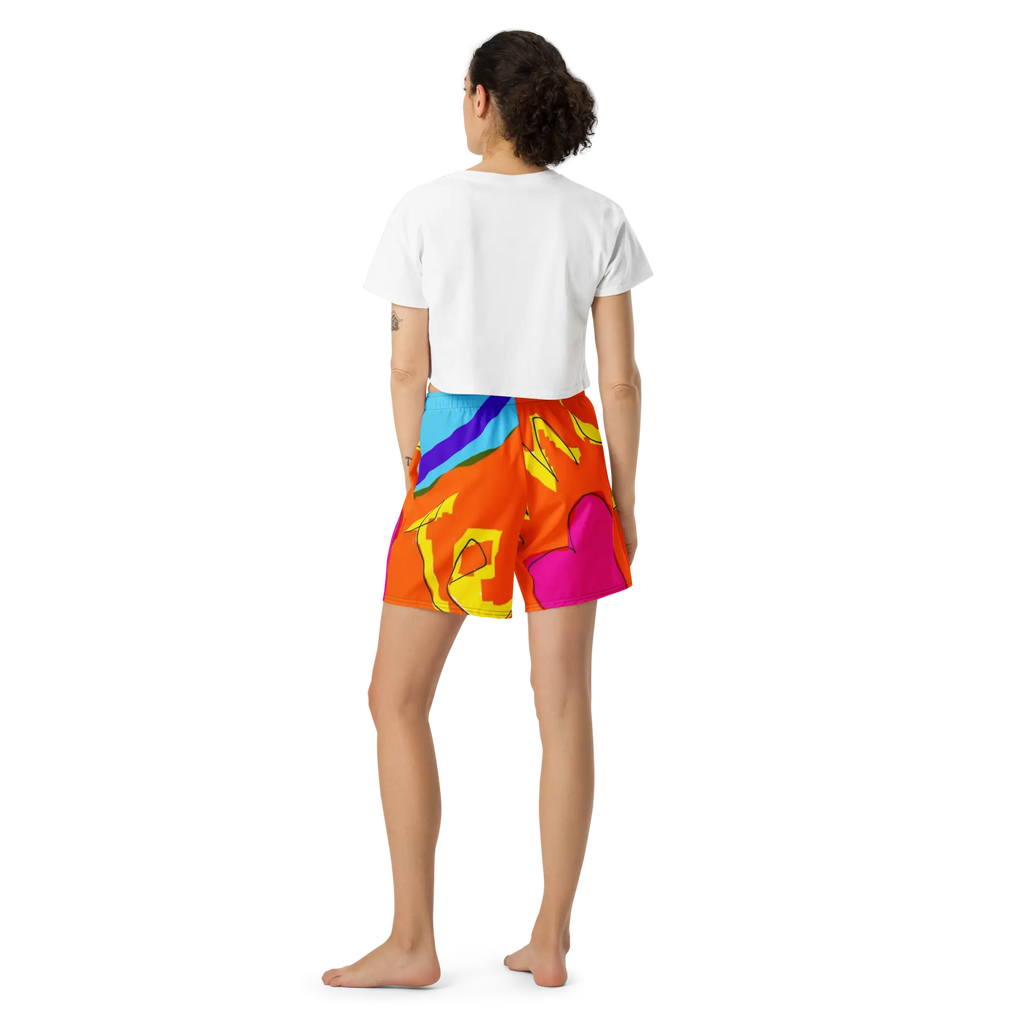 Te Amo Unisex Athletic Long Shorts