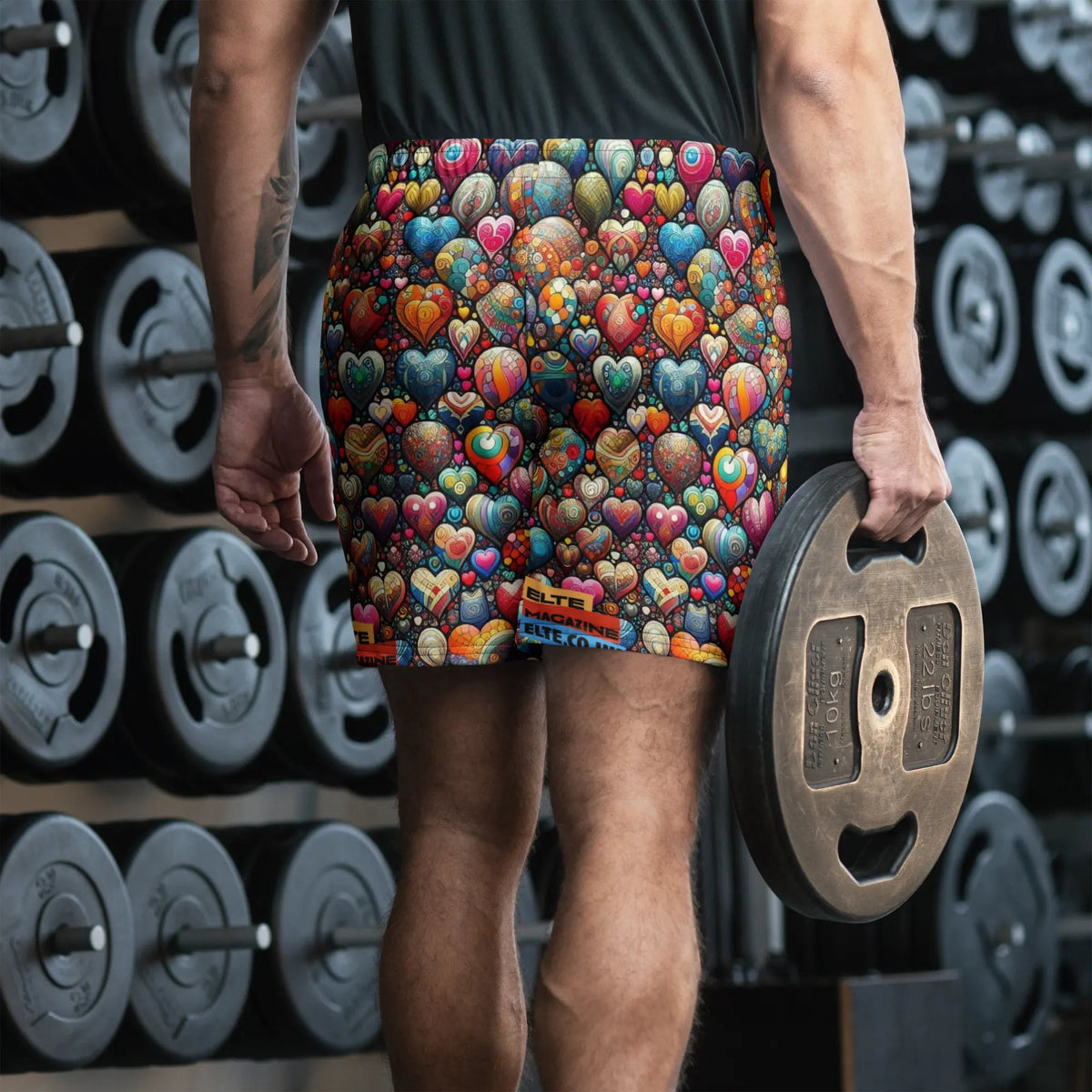 Thousand Hearts All-Over Print Unisex Athletic Long Shorts