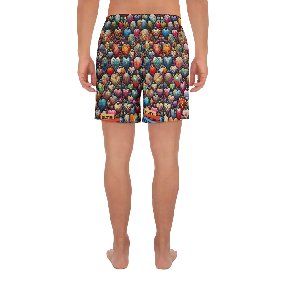 Thousand Hearts All-Over Print Unisex Athletic Long Shorts