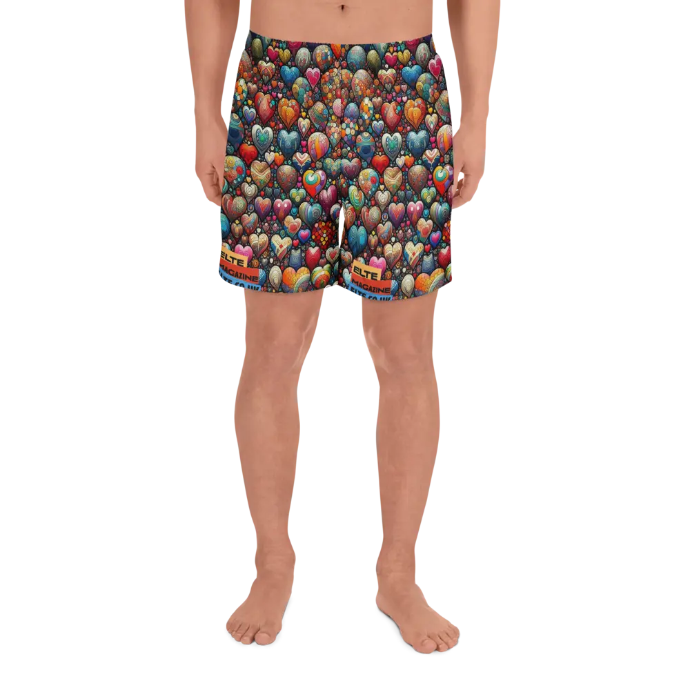 Thousand Hearts All-Over Print Unisex Athletic Long Shorts