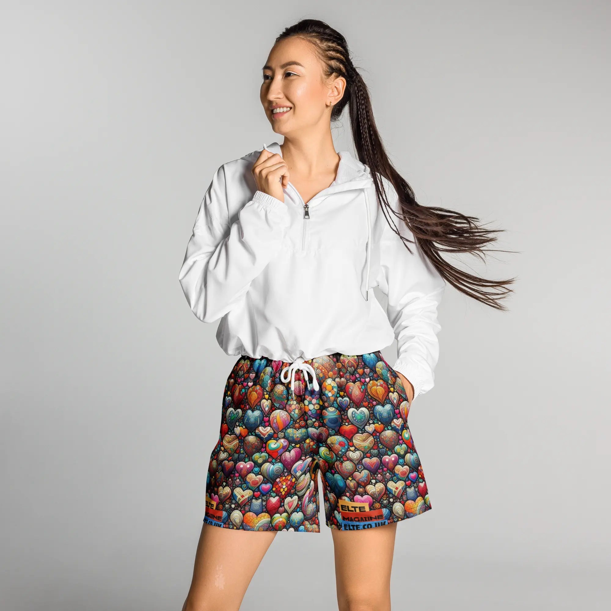 Thousand Hearts All-Over Print Unisex Athletic Long Shorts
