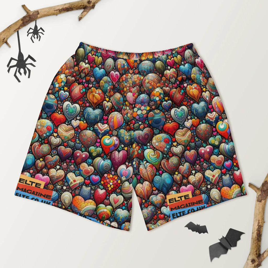 Thousand Hearts All-Over Print Unisex Athletic Long Shorts