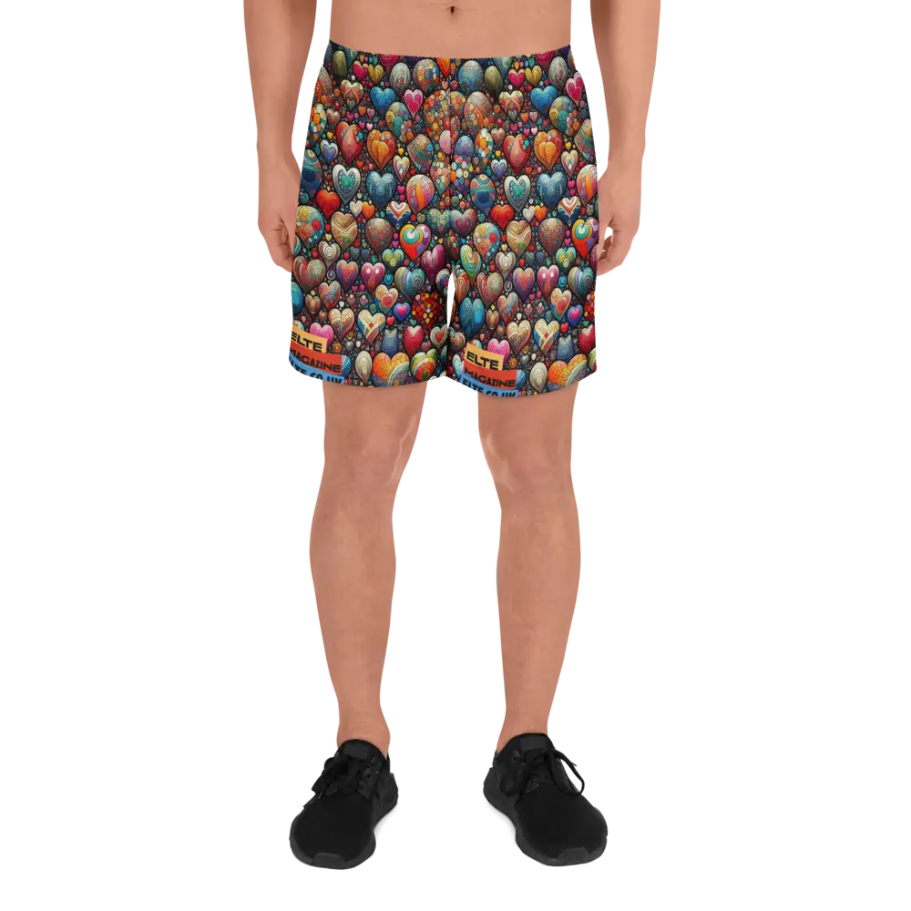 Thousand Hearts All-Over Print Unisex Athletic Long Shorts