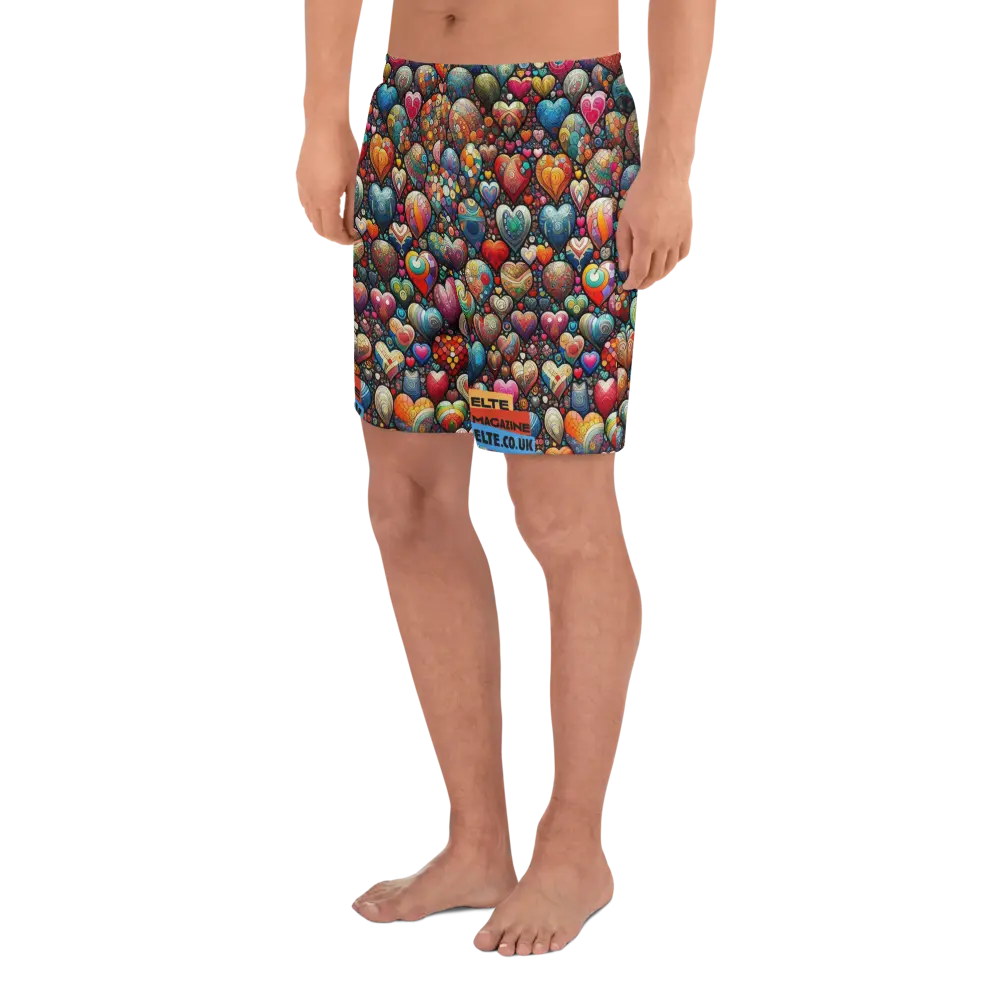 Thousand Hearts All-Over Print Unisex Athletic Long Shorts