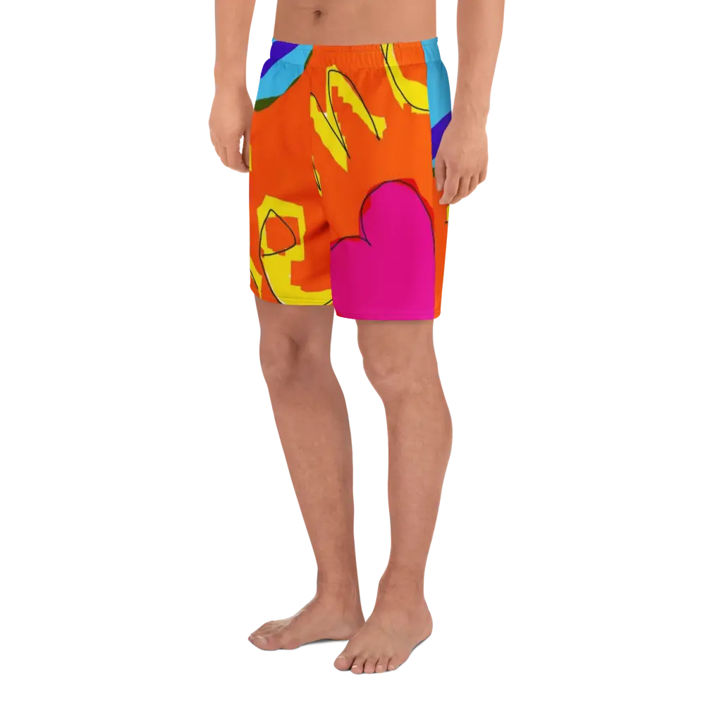 Te Amo Unisex Athletic Long Shorts