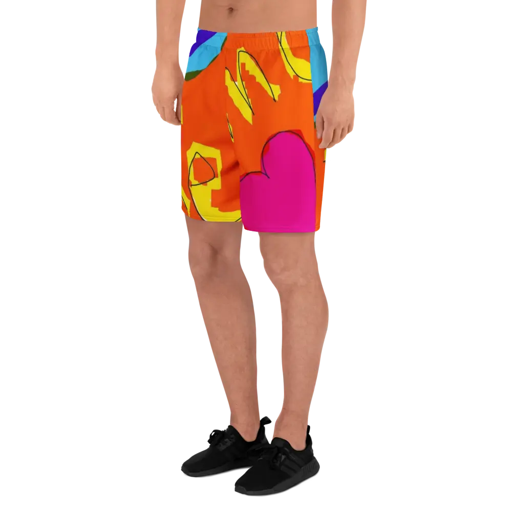 Te Amo Unisex Athletic Long Shorts