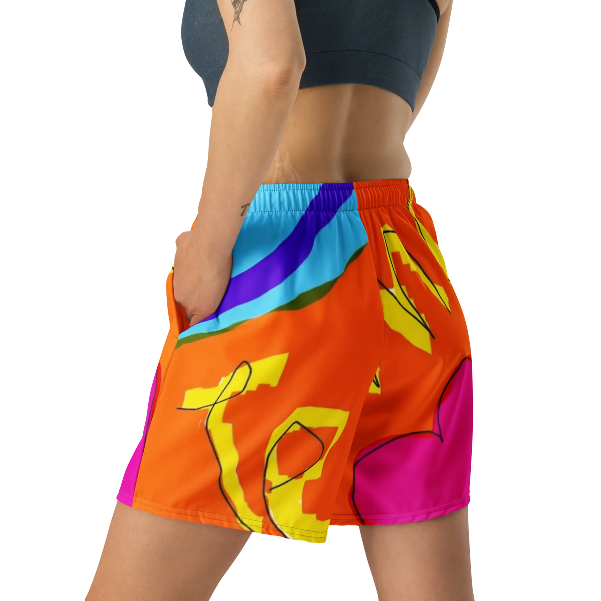 Te Amo Unisex Athletic Long Shorts
