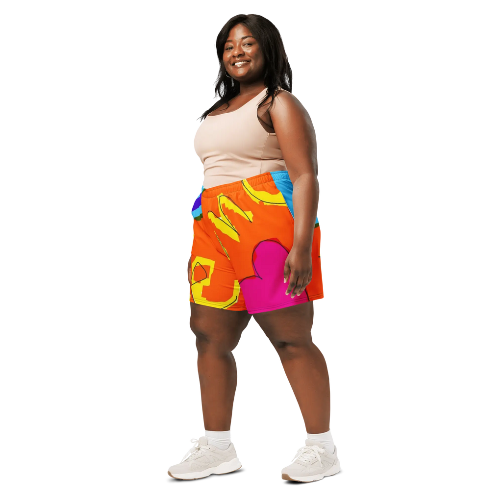 Te Amo Unisex Athletic Long Shorts