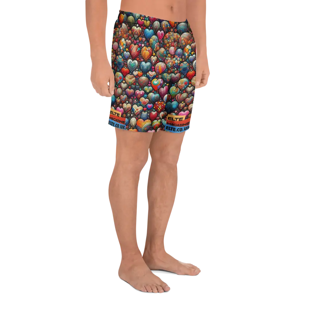 Thousand Hearts All-Over Print Unisex Athletic Long Shorts