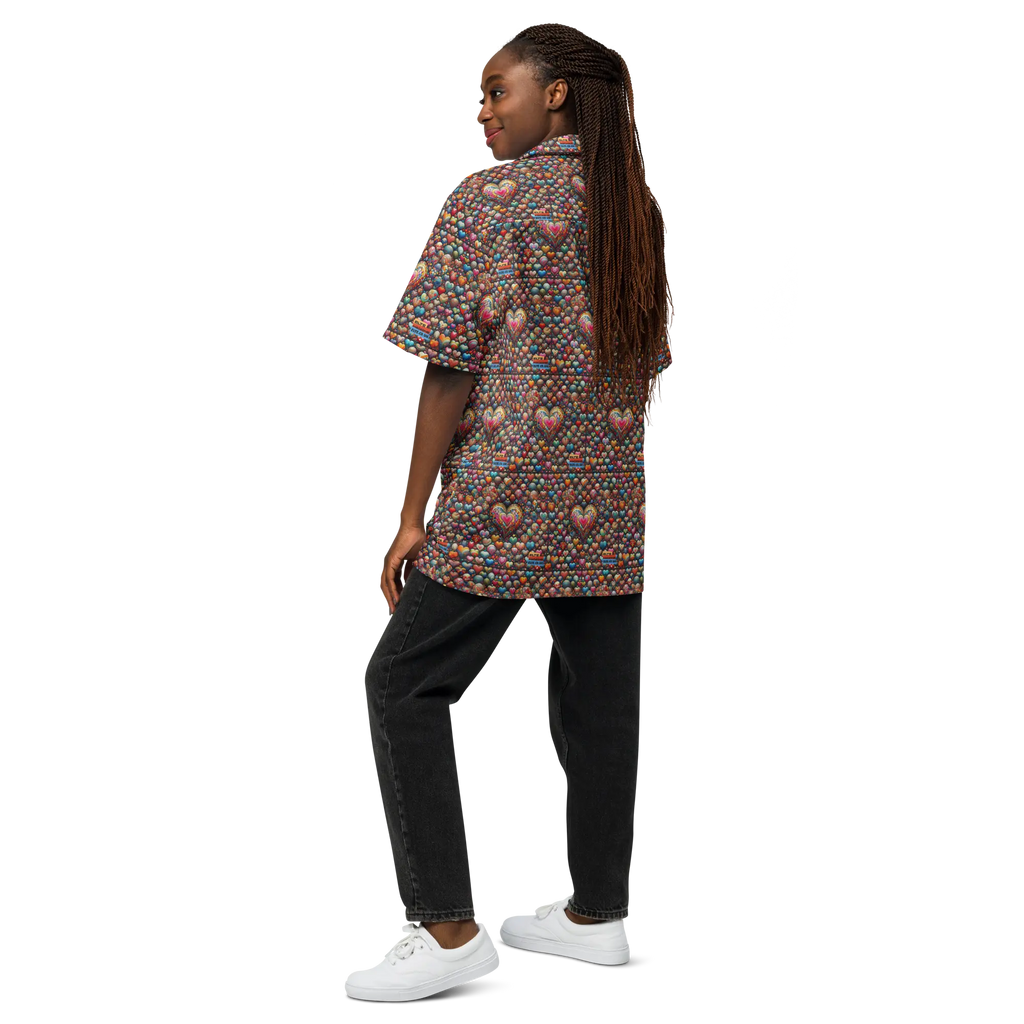 Thousand Hearts Unisex button shirt