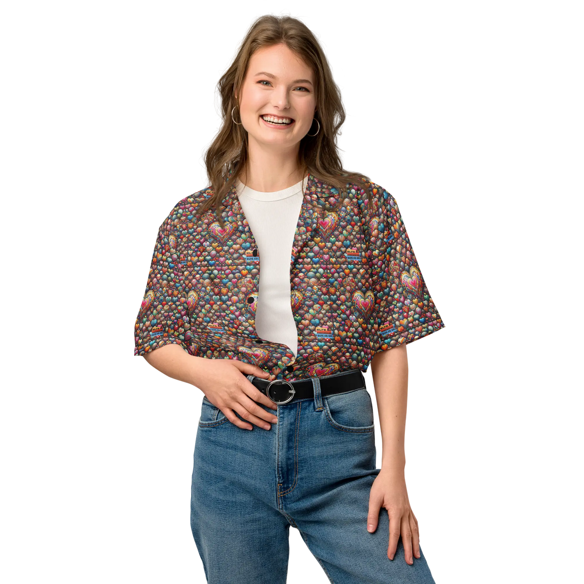 Thousand Hearts Unisex button shirt