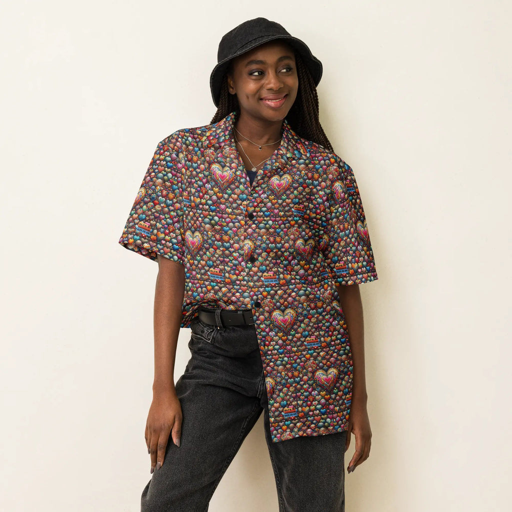 Thousand Hearts Unisex button shirt