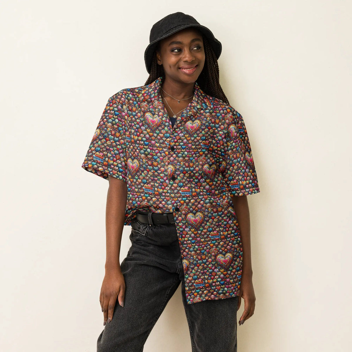 Thousand Hearts Unisex button shirt