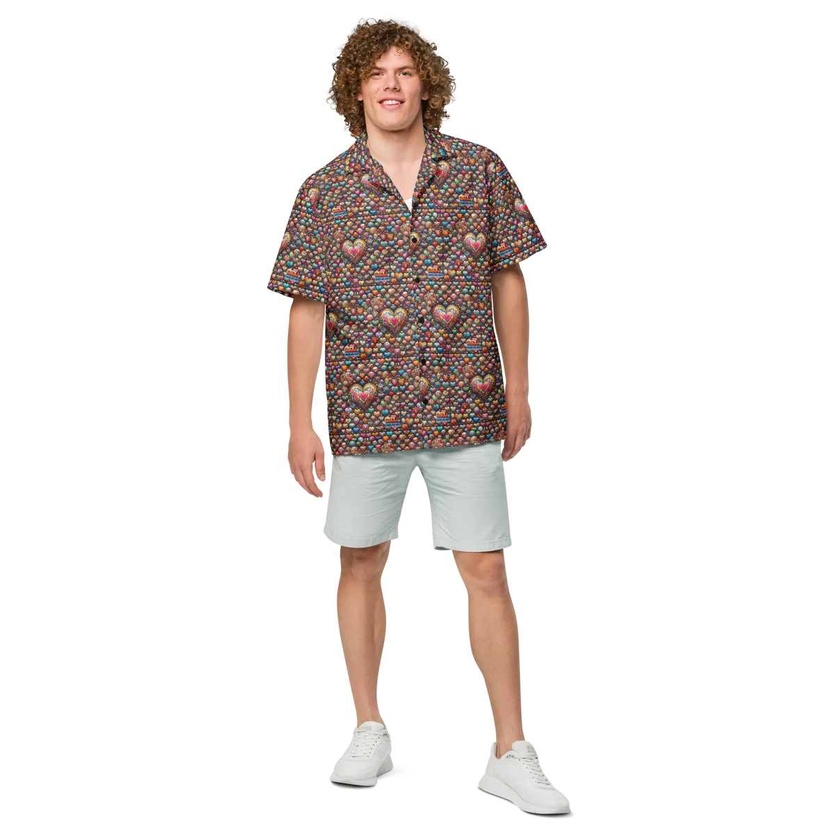 Thousand Hearts Unisex button shirt