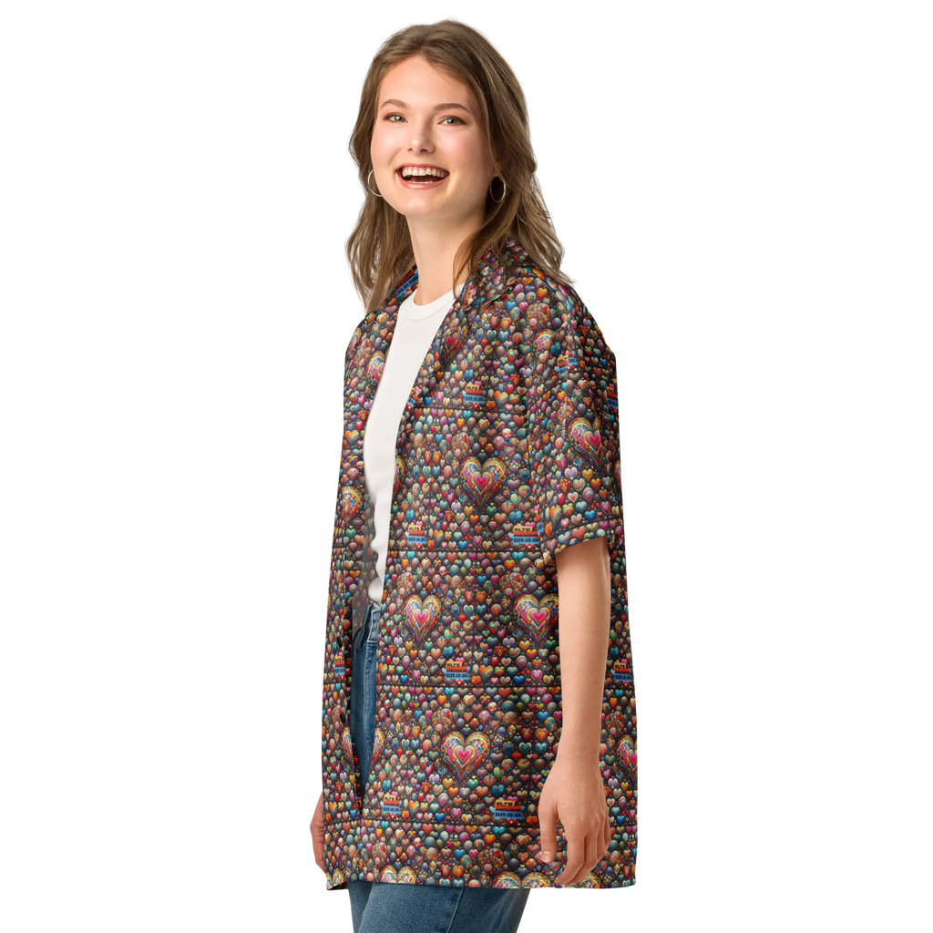 Thousand Hearts Unisex button shirt