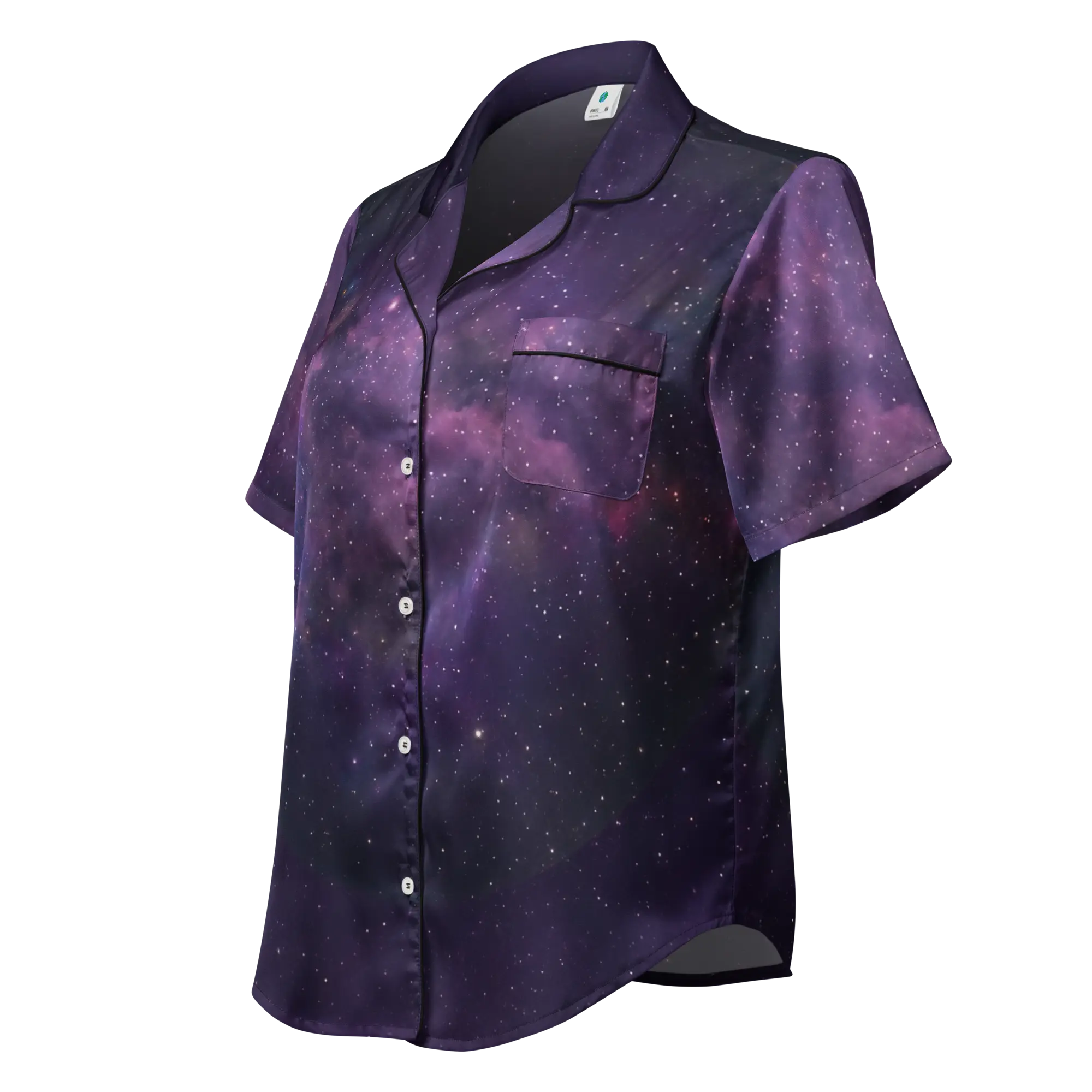 Lunar Stars women’s short sleeve pajama top
