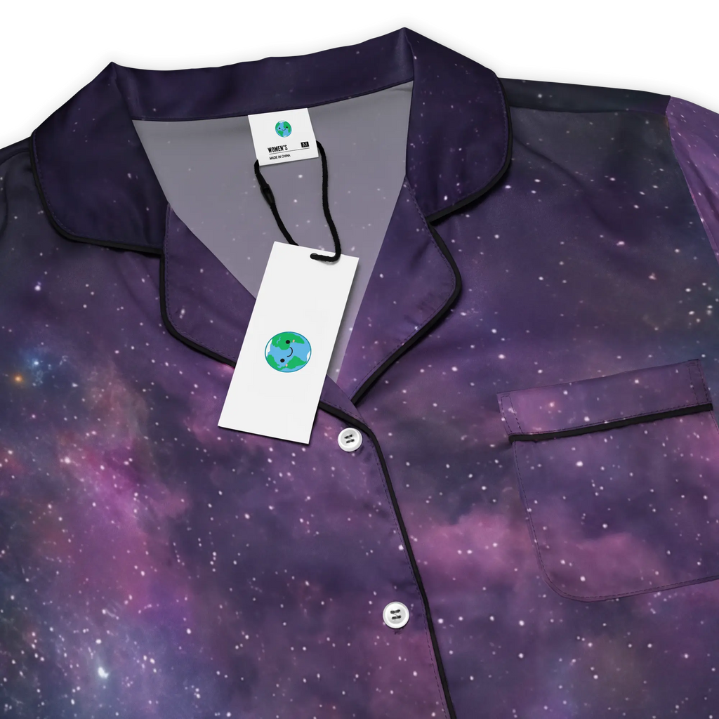 Lunar Stars women’s short sleeve pajama top