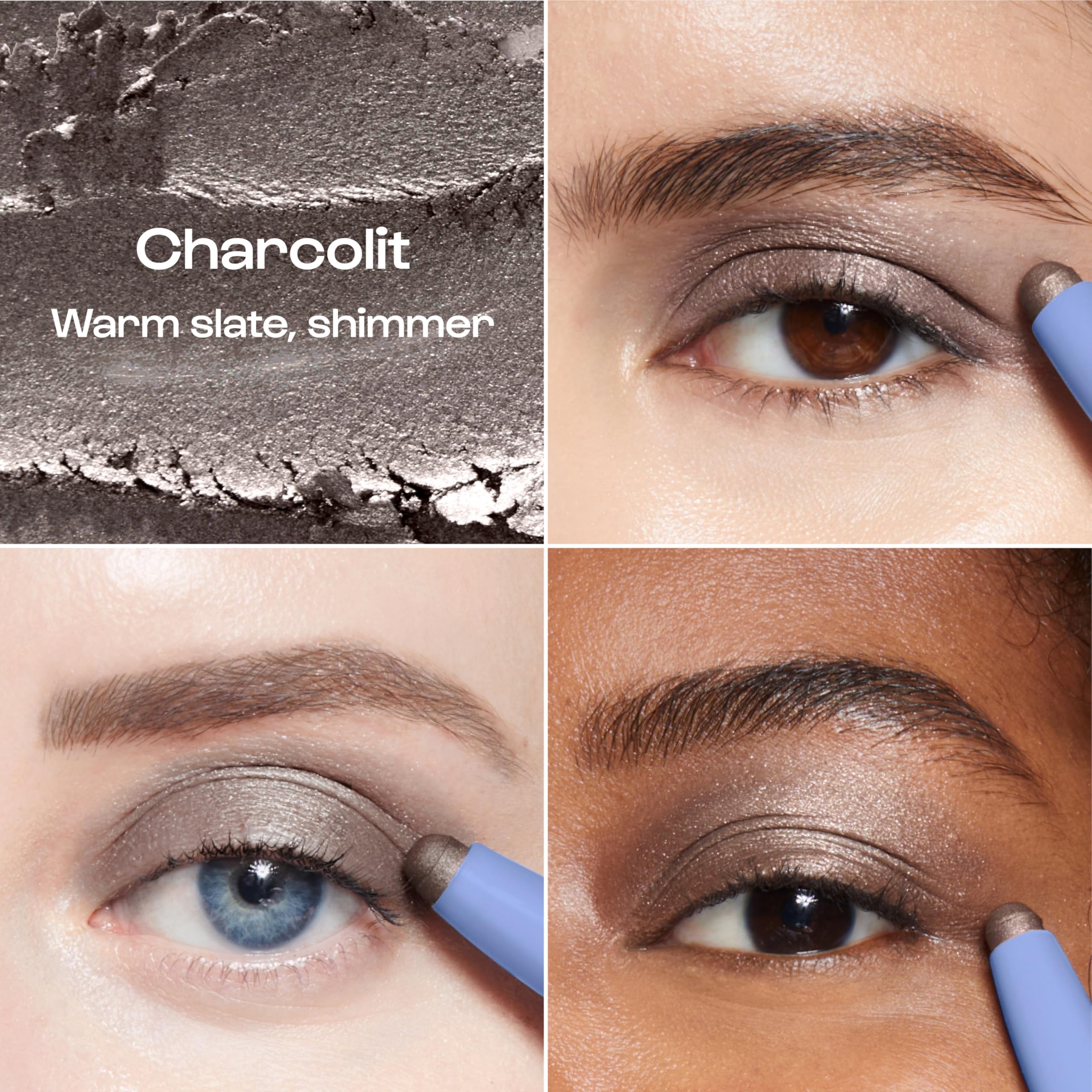 ALLEYOOP 11th Hour Waterproof Cream Eyeshadow Stick – 2-in-1 Eyeshadow & Liner, Gray Shimmer