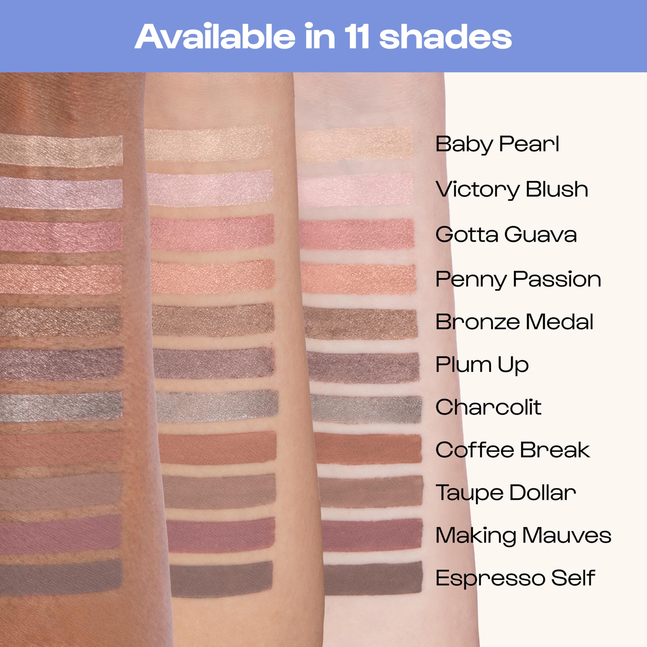 ALLEYOOP 11th Hour Waterproof Cream Eyeshadow Stick – Long-Lasting Brown Shimmer, Cream-to-Powder, 2-in-1 Shadow & Liner