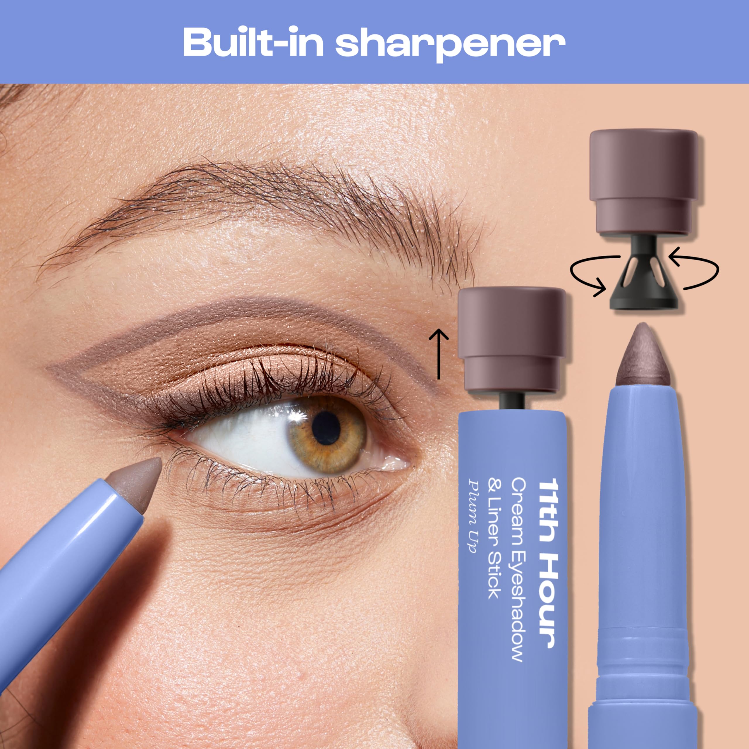 ALLEYOOP 11th Hour Waterproof Cream Eyeshadow Stick – Long-Wear Matte Chestnut Matte (Eyeshadow & Liner)