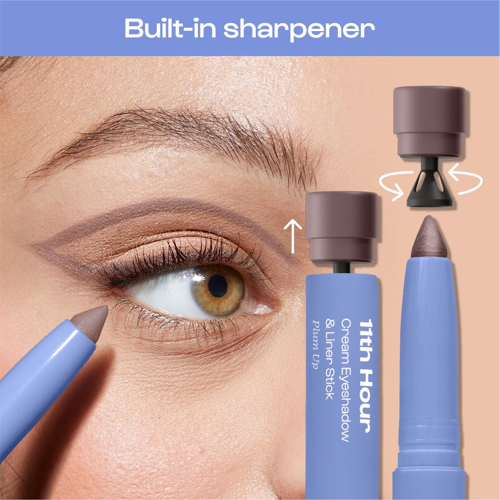 ALLEYOOP 11th Hour Waterproof Cream Eyeshadow Stick – 2-in-1 Eyeshadow & Liner, Gray Shimmer