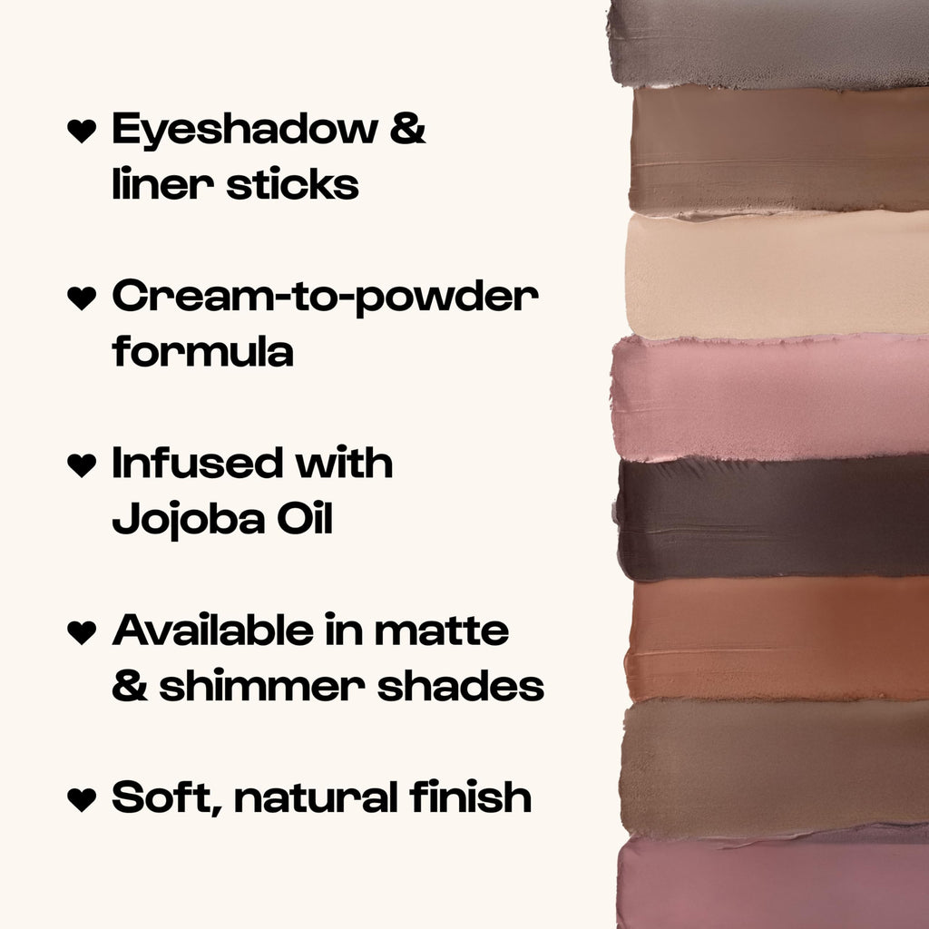 ALLEYOOP 11th Hour Waterproof Cream Eyeshadow Stick – Rose Shimmer, Long-Lasting 2-in-1 Eye Shadow & Liner