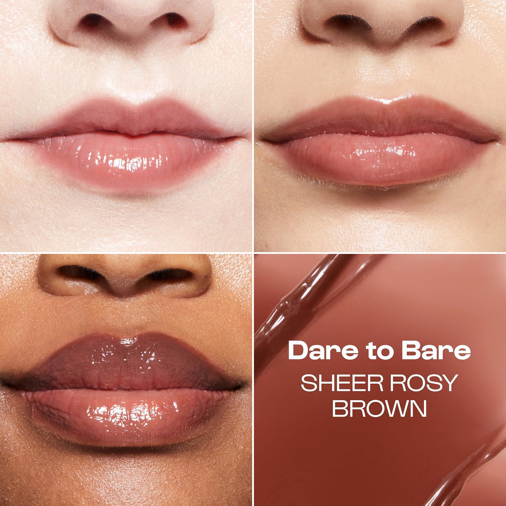 ALLEYOOP Lip Goals – Moisturizing Lip Balm with Clean Vegan Formula, Sheer Rosy Brown Tint