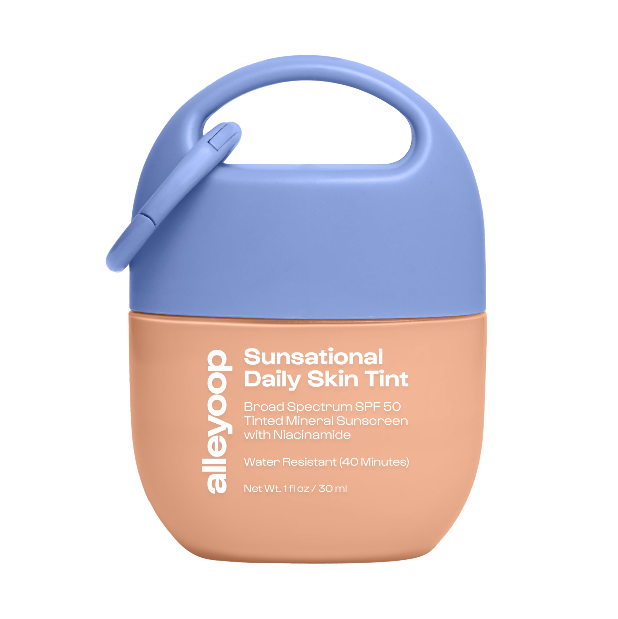 ALLEYOOP Sunsational Tinted Moisturizer SPF 50 – Mineral Face Sunscreen with Jojoba (Vegan & Cruelty-Free)