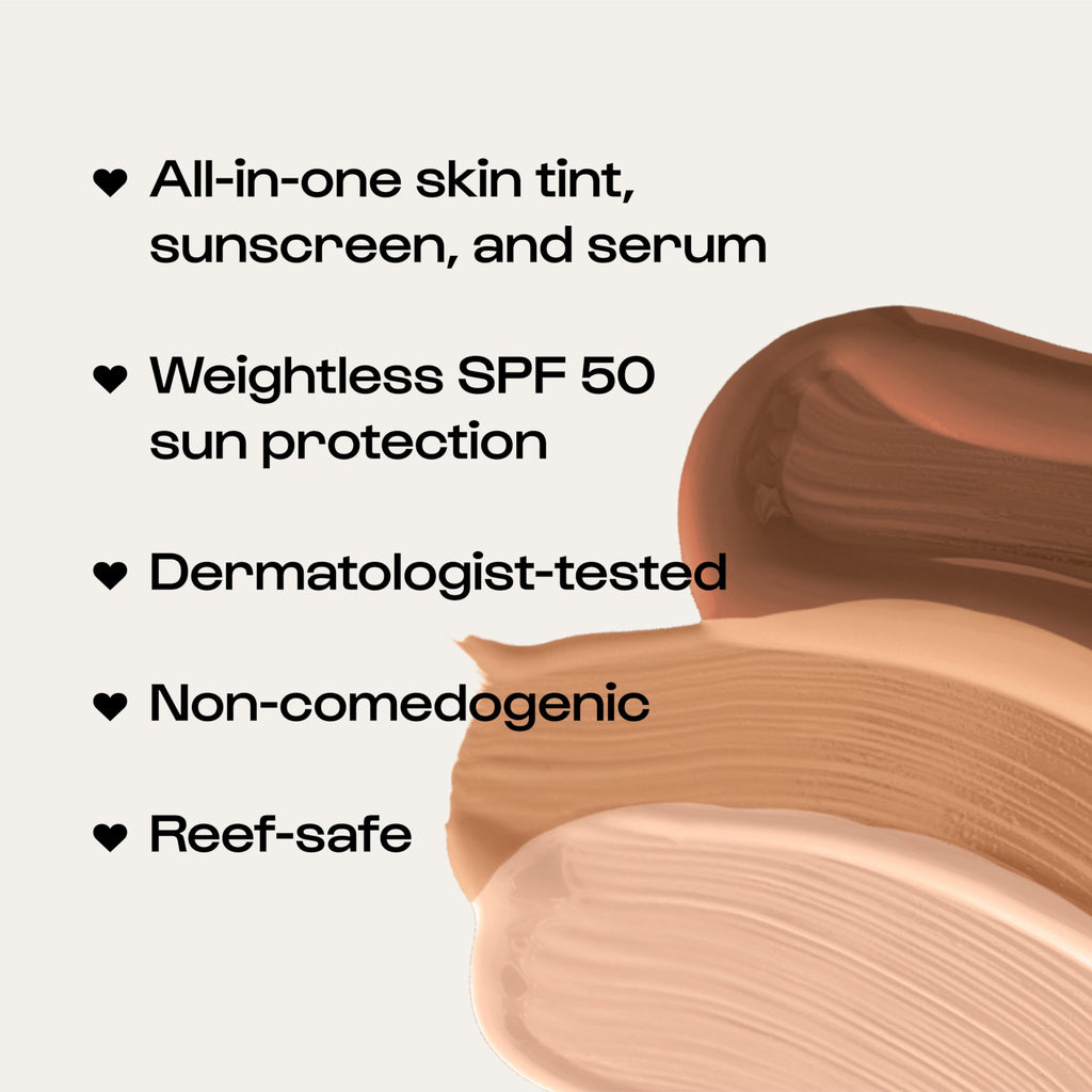 ALLEYOOP Sunsational Tinted Moisturizer SPF 50 — Mineral Sunscreen + Tint (Vegan)