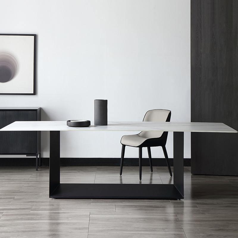 Alme Dining Table, Black Base
