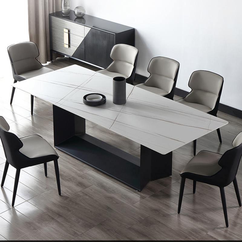 Alme Dining Table, Black Base