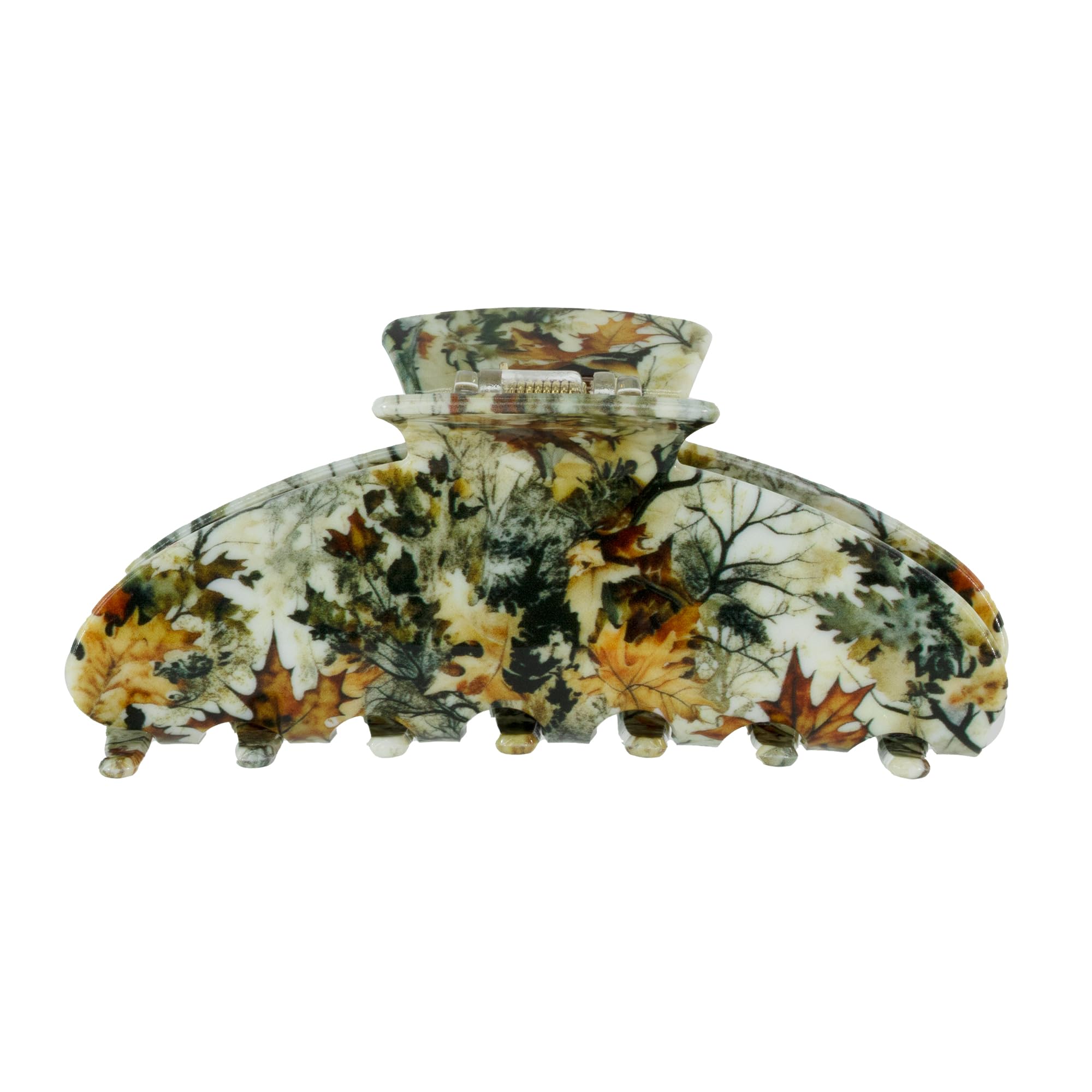 Almere Hair Claw Clip – Striped & Camo Pattern, 4-Inch No-Slip