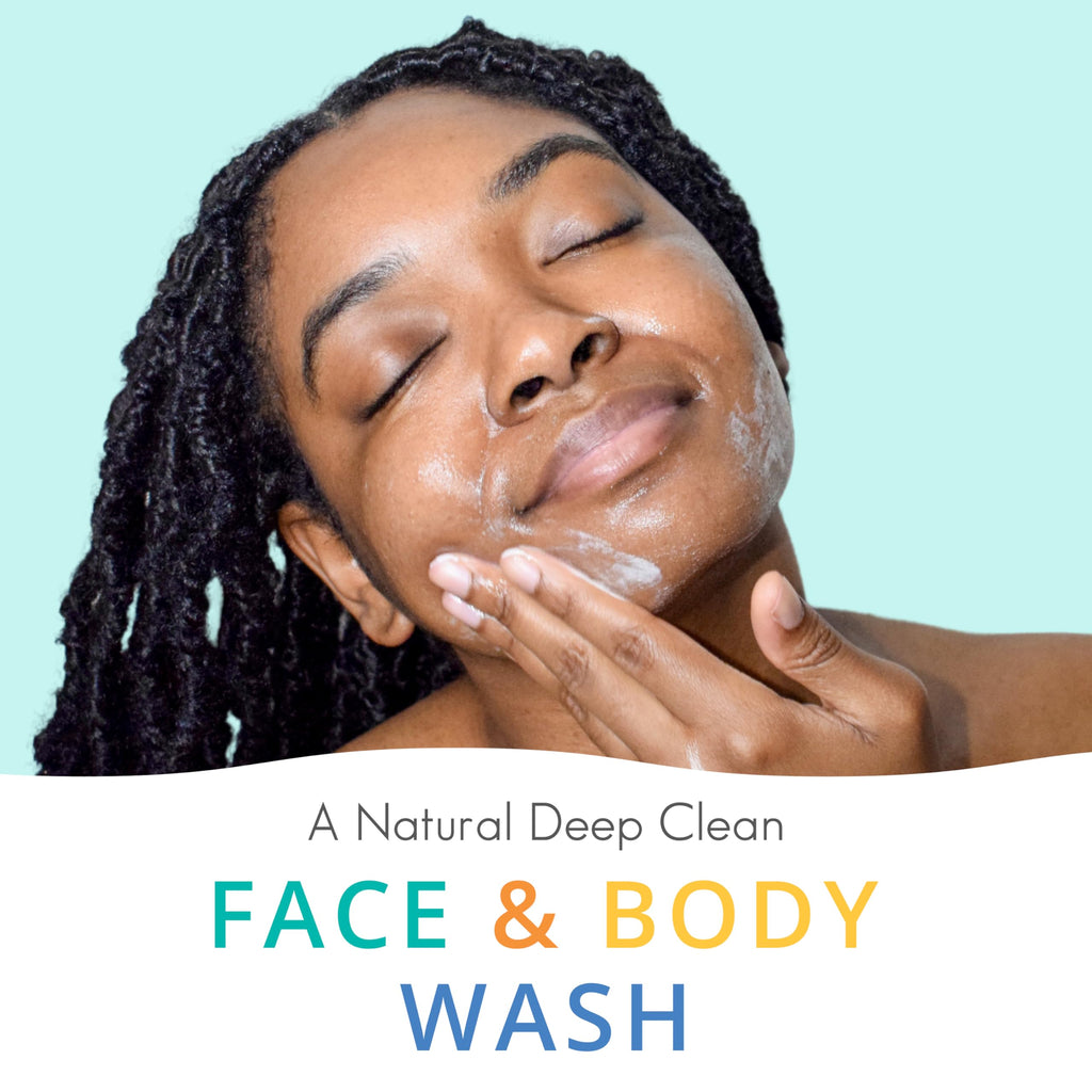 Almond Clear Face & Body Wash – Gentle Mandelic Acid Cleanser for Acne & Folliculitis, 17.25 oz