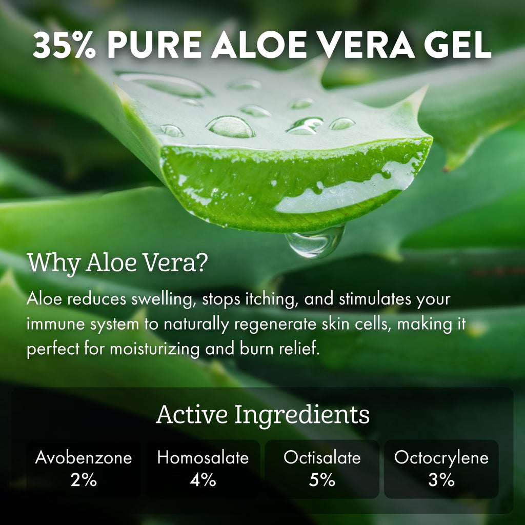 Aloe Up Sport Sunscreen Lotion SPF 15 – Broad Spectrum, Non-Greasy, Fragrance-Free