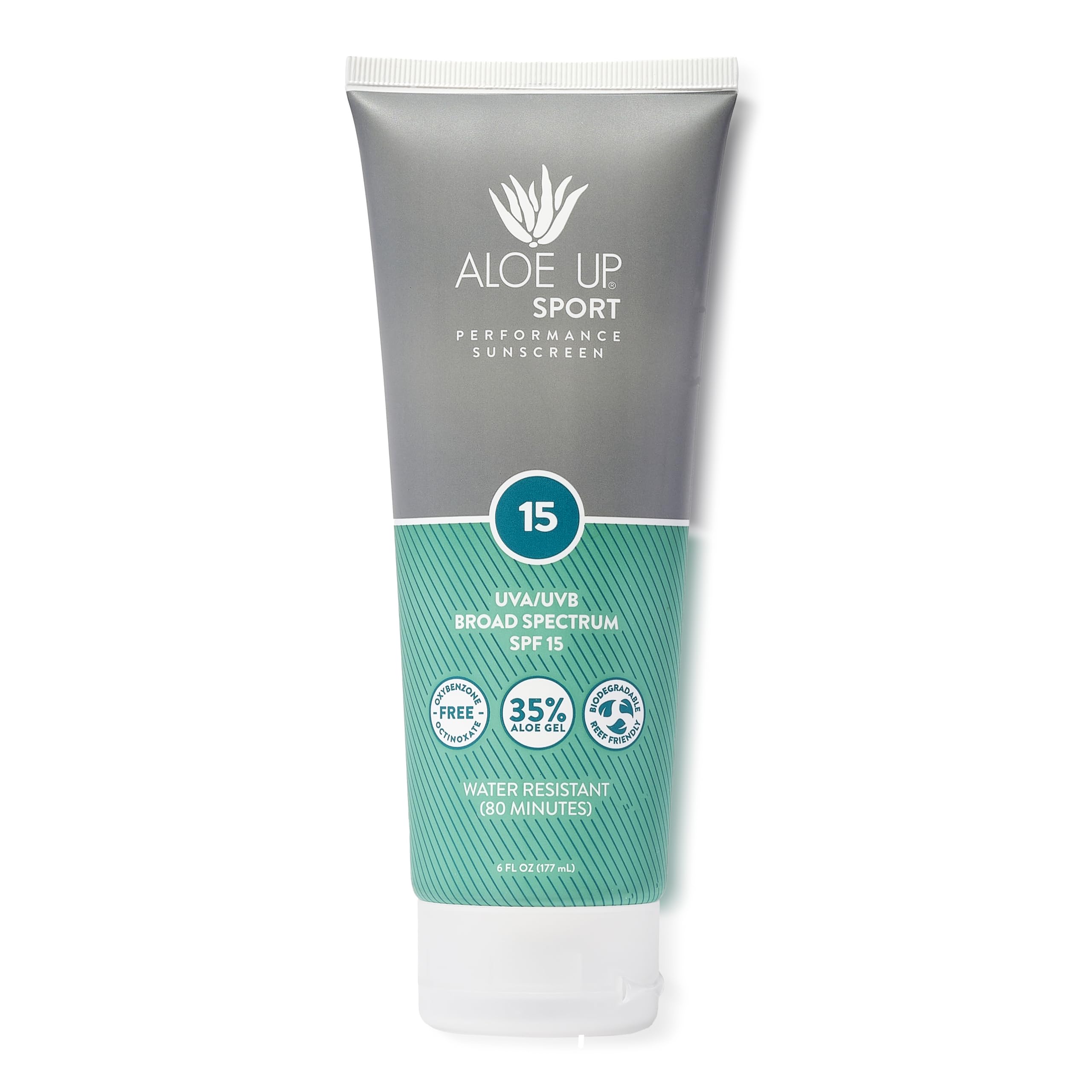 Aloe Up Sport Sunscreen Lotion SPF 15 – Broad Spectrum, Non-Greasy, Fragrance-Free