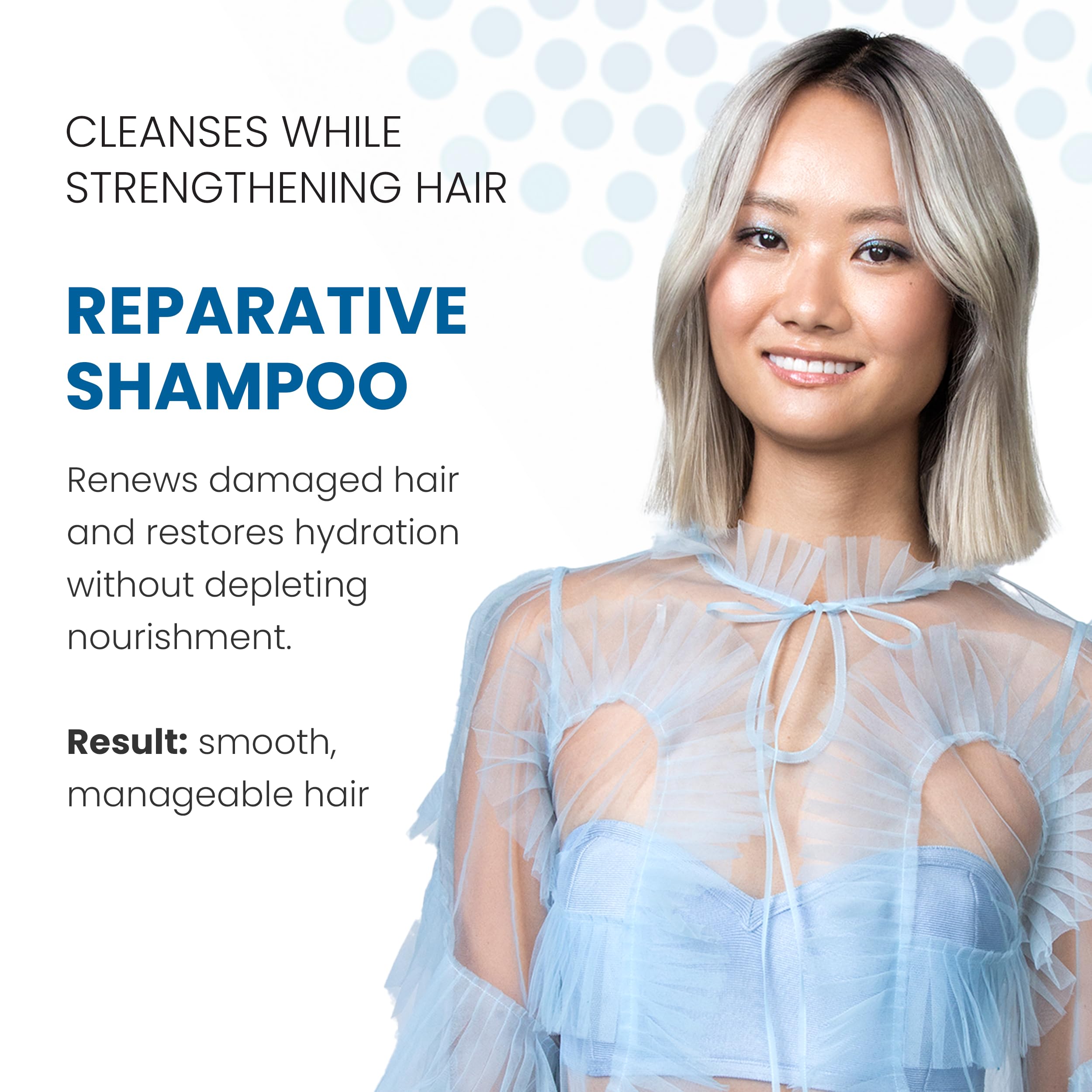 ALOXXI Reparative Hair Repair Shampoo for Damaged Hair with ColourCare Complex and Advanced Recovery Technology Cleanses Over-Processed Hair, 33.8 Fl Oz