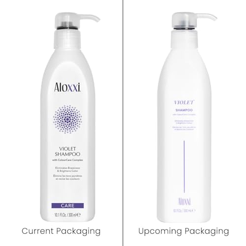 ALOXXI Violet Shampoo for Blonde & Silver Hair — Neutralizes Brassiness & Enhances Luminousity | Paraben & Sulfate Free